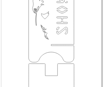 Чертеж Подставка для телефонов