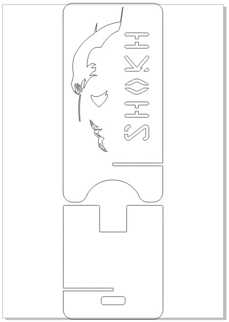 Чертеж Подставка для телефонов