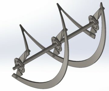 3D модель Шнек для подталкивателя кормов полунавесноо ПКП-0,9