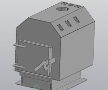 3D модель Печь отопительная 400х550х600