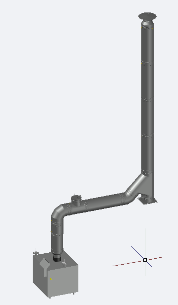 3D модель Напольный газовый одноконтурный котёл Lemax Clever L-100