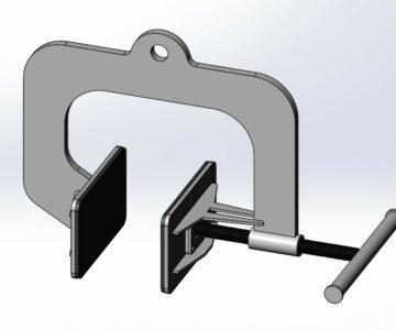 3D модель Захват для сэндвич панели