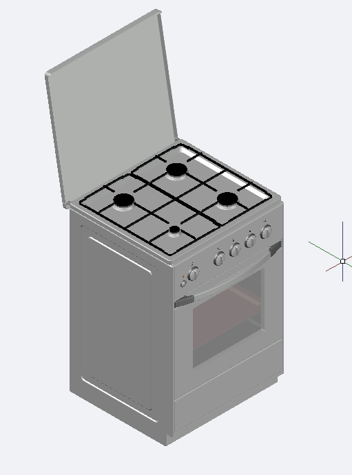 3D модель Газовая плита ПГ-4