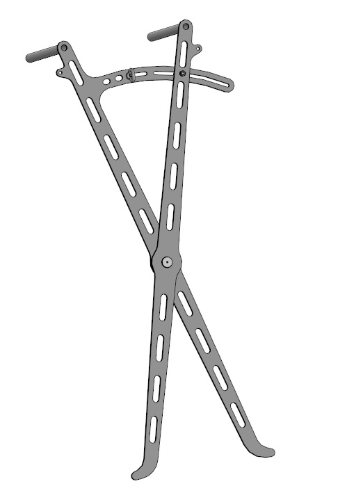 Чертеж Приспособление для контроля износа футеровки индукционных печей Eges (макс. диаметр 720мм)