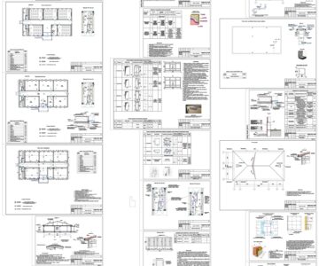 Чертеж Школа 120 мест (учебный блок)