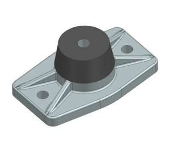 3D модель Кронштейн ГАЗ-33023 Фермер кабины задний в сборе