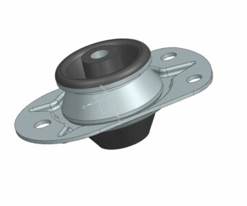 Чертеж Опора ГАЗель Next, ГАЗон Next крепления кабины