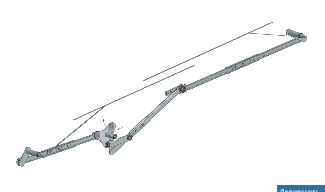 3D модель Трапеция стеклоочистителя ПАЗ Вектор Next