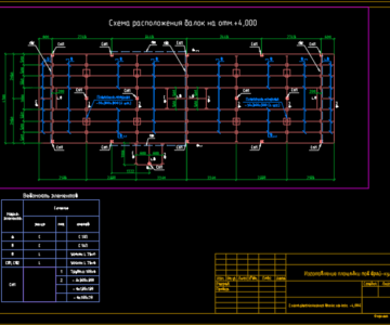 Чертеж Площадка под чиллер