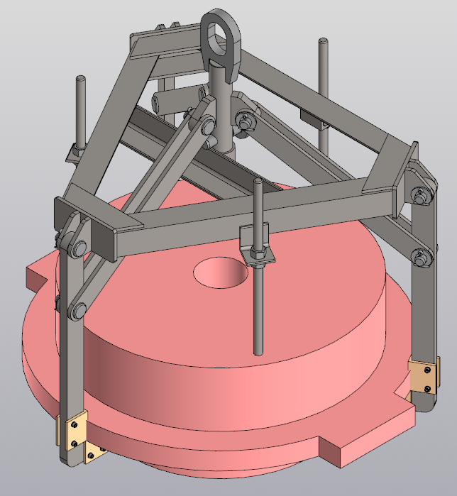 3D модель Захват для диска Ø680 мм
