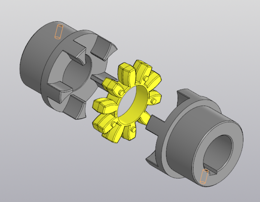 3D модель Кулачковая муфта под расточку SGM75AA 92sh (ROTEX75) ISKRA