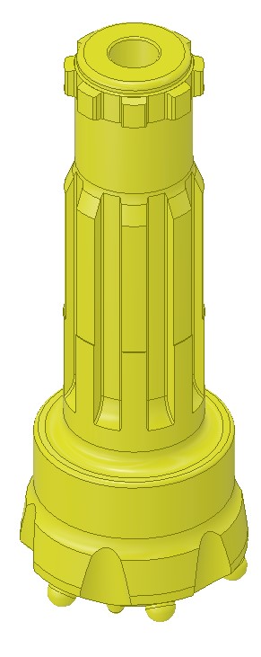 3D модель Коронка CIR 120 (хвост CIR 110) сфера