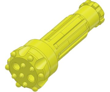 3D модель Коронка CIR 120 (хвост CIR 110) сфера