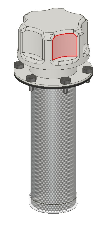 3D модель Горловина заливная TR-3/40 c сапуном