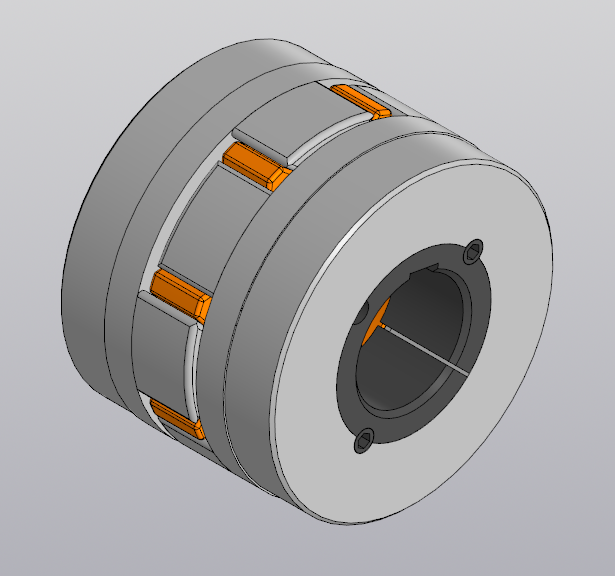 3D модель Муфта Rotex 90 с конической втулкой тапербуш 3020