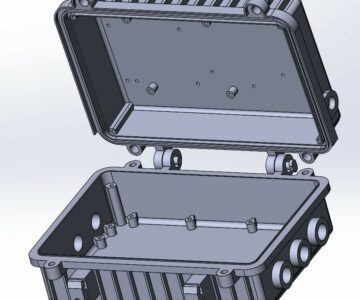 3D модель Водонепроницаемый литой металлический корпус для наружной беспроводной точки доступа 215 (XH.A-006A)