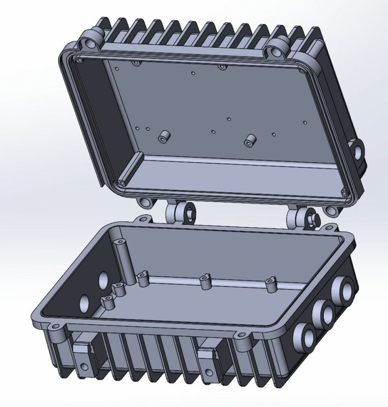 3D модель Водонепроницаемый литой металлический корпус для наружной беспроводной точки доступа 215 (XH.A-006A)