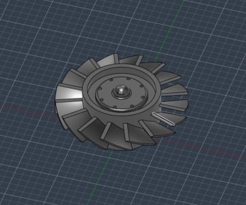 3D модель Вентилятор радиатора от Panther 1:35