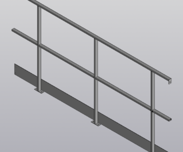3D модель Секция ограждения 2394х1150 мм