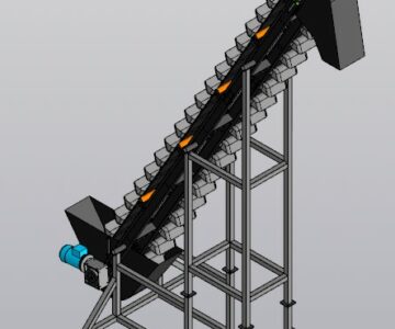 3D модель Наклонная нория 60° 5,5м