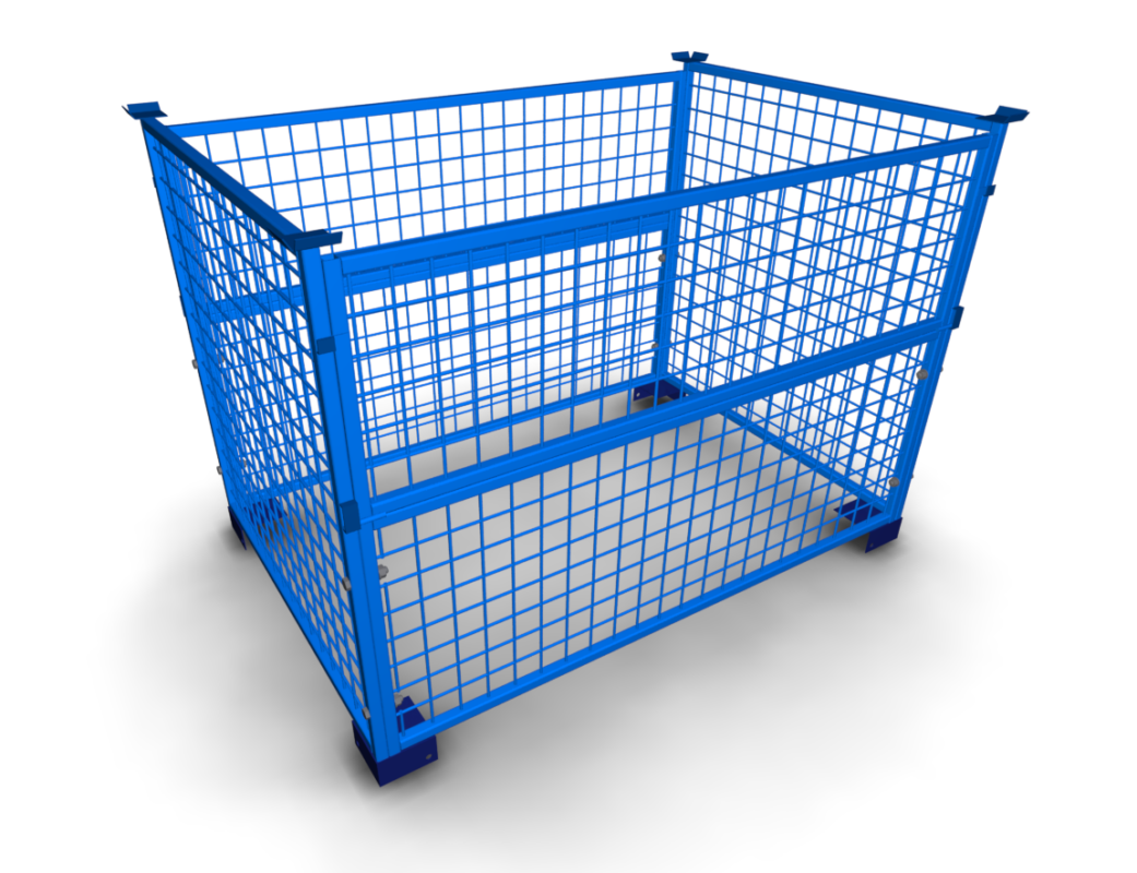 3D модель Корзина - ограждение паллетное 1200х800х800 мм усиленное