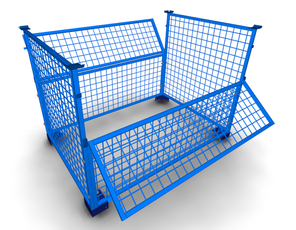3D модель Корзина - ограждение паллетное 1200х800х800 мм усиленное