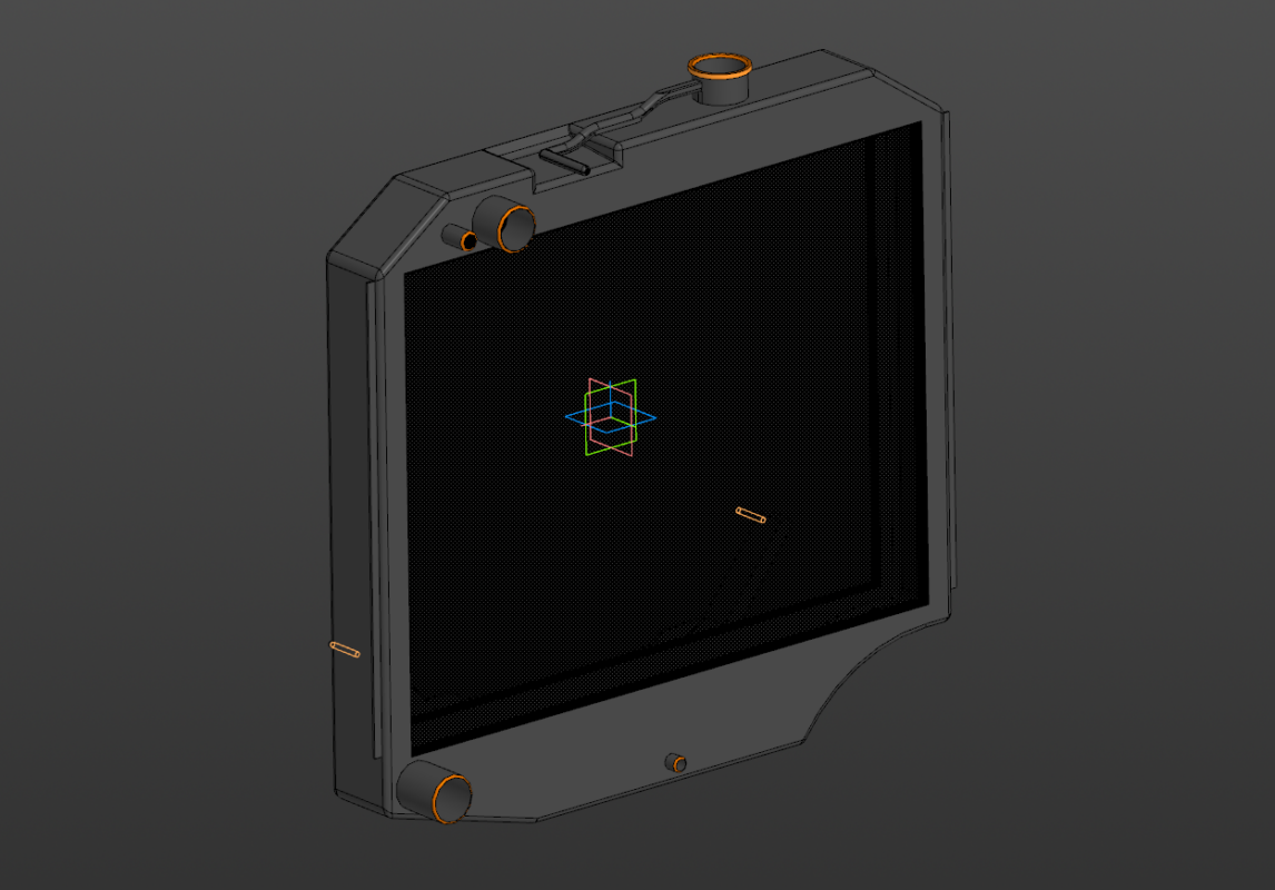 3D модель Радиатор УАЗ 469