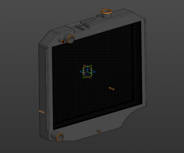 3D модель Радиатор УАЗ 469