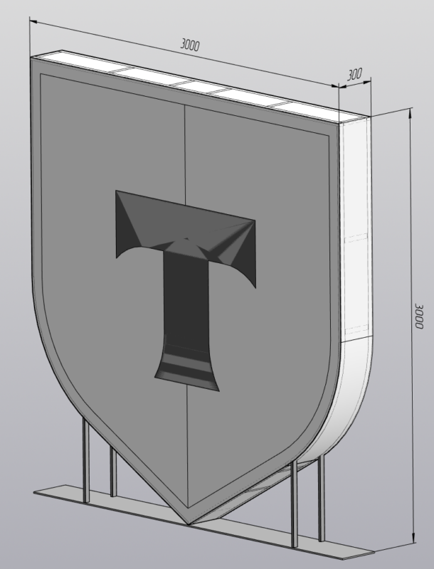 3D модель Для выставки и изготовления инсталяция