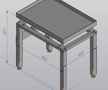 3D модель Вибростол под вибратор ИВ-99Е