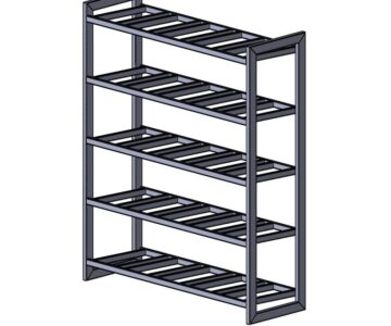 Чертеж Стеллаж для воды 1460х490х1780 мм