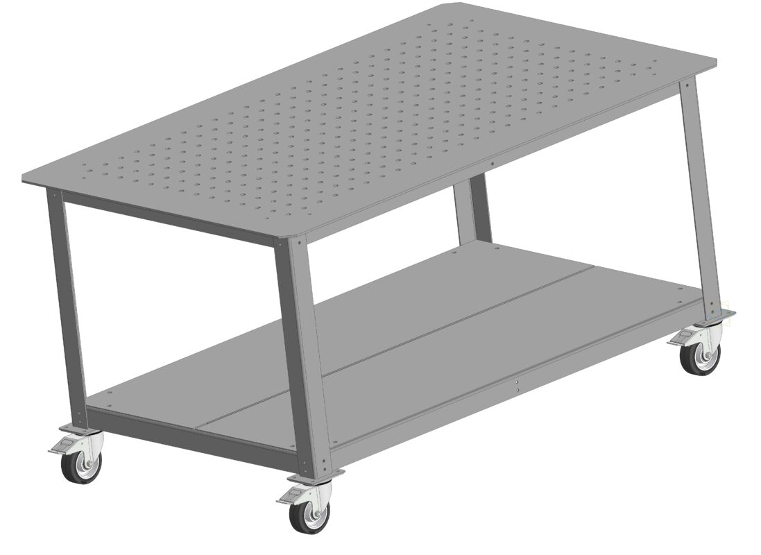 3D модель Стол сварочный передвижной 1400х900х735