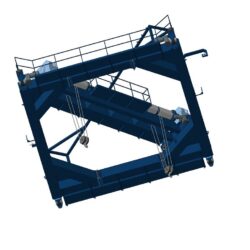 3D модель Кран мостовой двухбалочный специального назначения г/п 15+15 тонн.