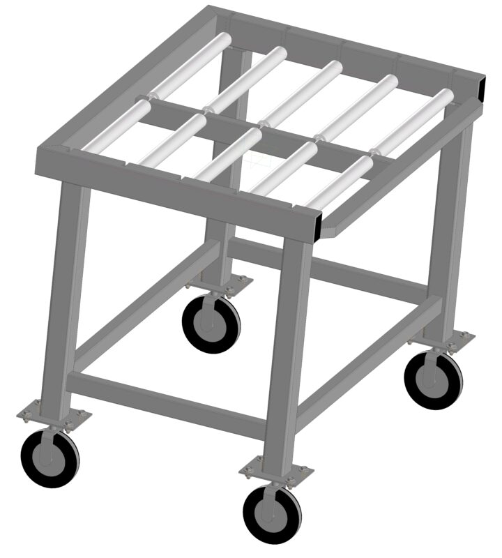 3D модель Конвейер и тележка к нему