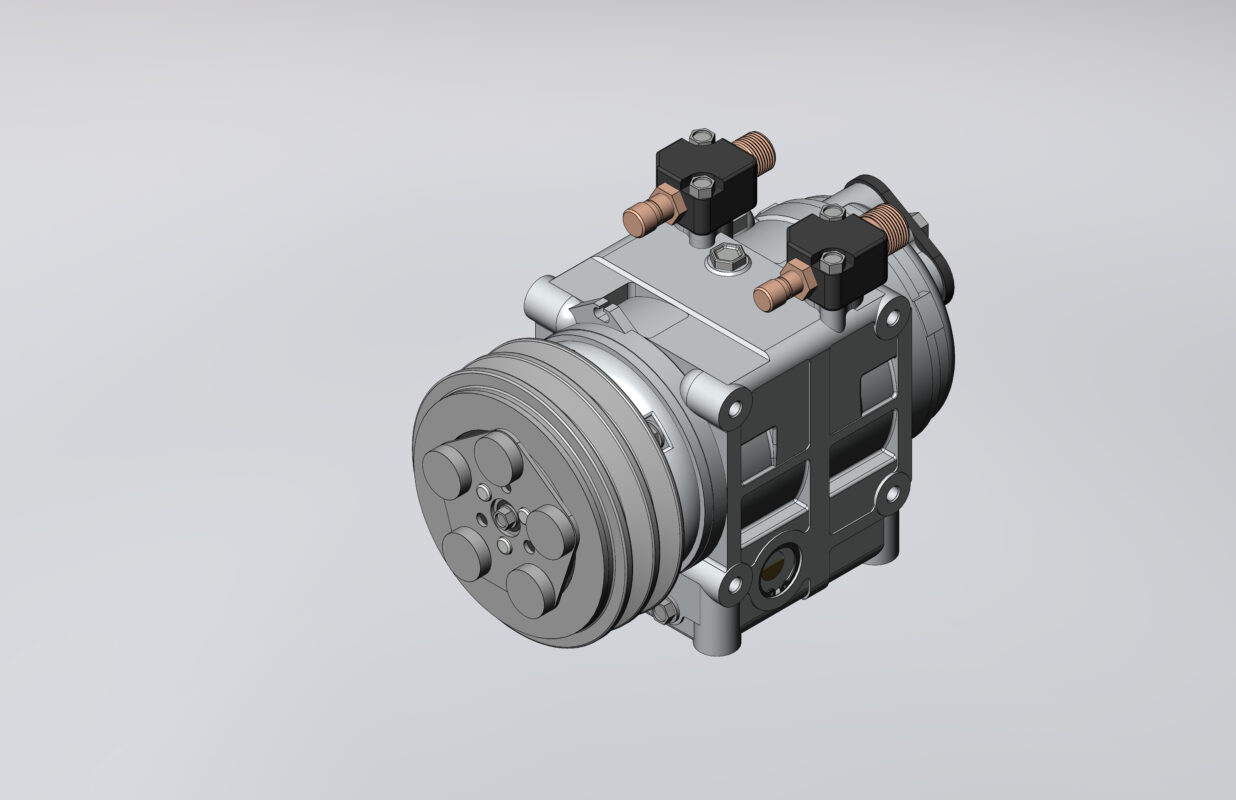 3D модель Компрессор холодильной установки TM-31 (габаритная модель)