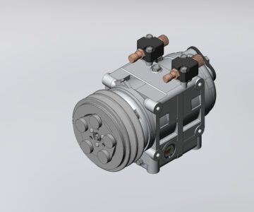 3D модель Компрессор холодильной установки TM-31 (габаритная модель)