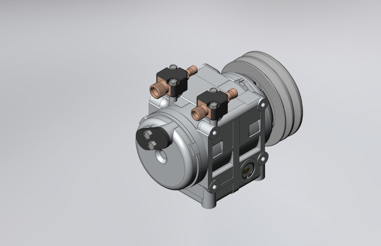 3D модель Компрессор холодильной установки TM-31 (габаритная модель)