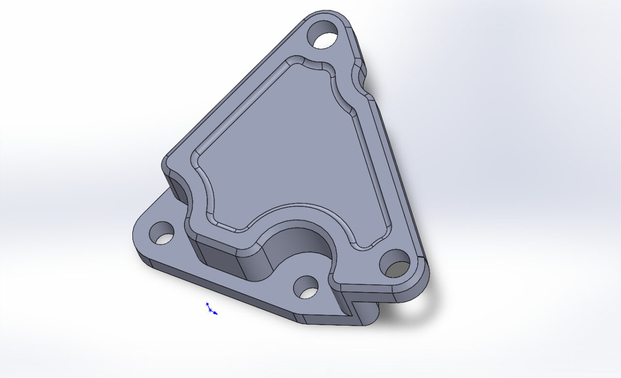 3D модель Проставка для суппорта kawasaki vulcan