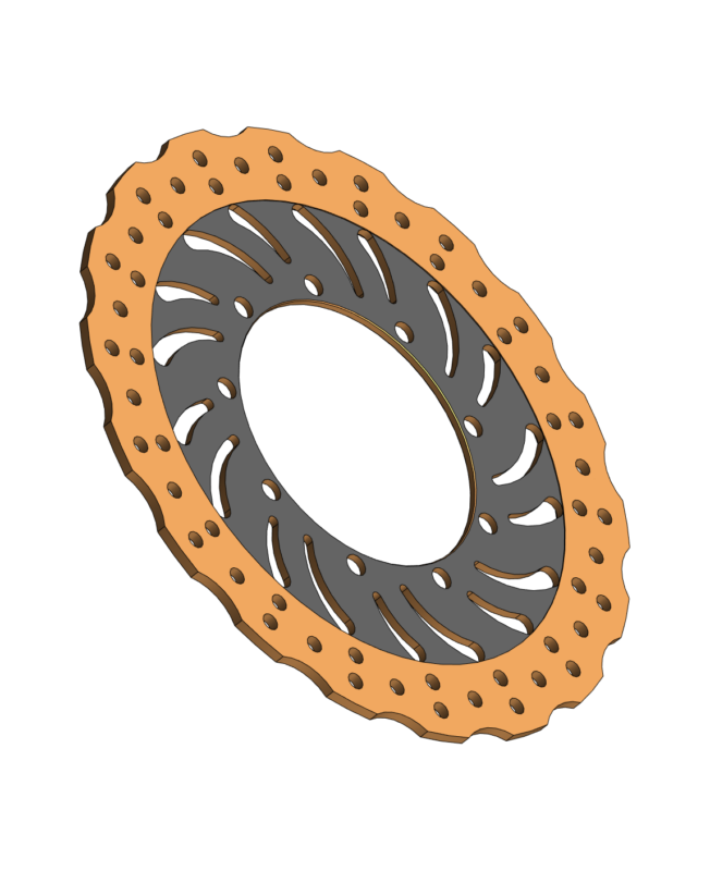 3D модель Диск тормозной передний мотоцикла Kawasaki KLE 500