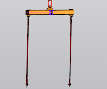 3D модель Траверса ГП-500 кг