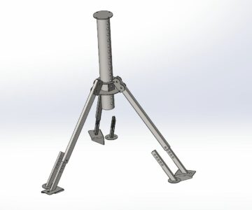 Чертеж Подставка тренога телескопическая для сервиса или гаража