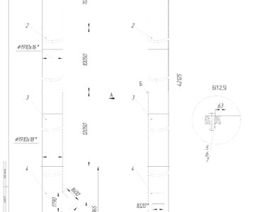 Чертеж Труба дымовая 42х1910