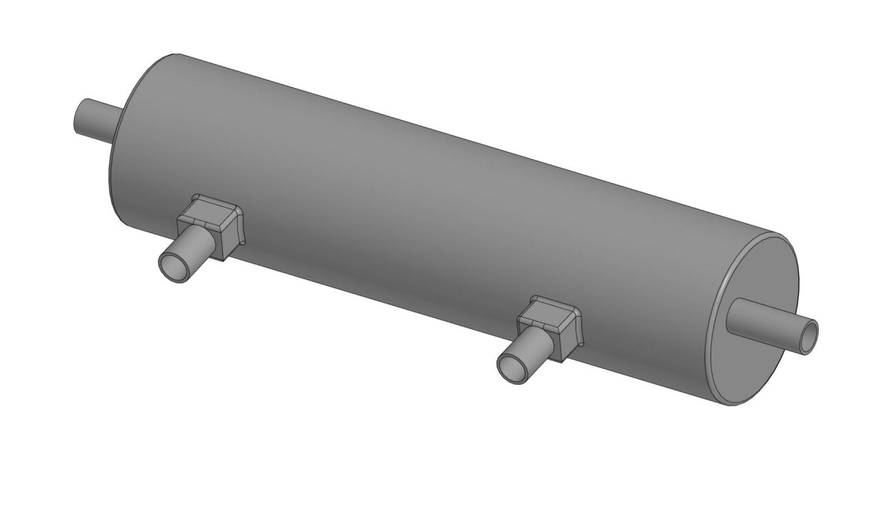 Чертеж Трубчатый теплообменник типа Камаз -Евро 3