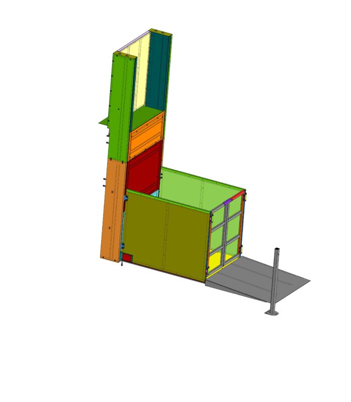 Чертеж Цепной подъемник для инвалидов