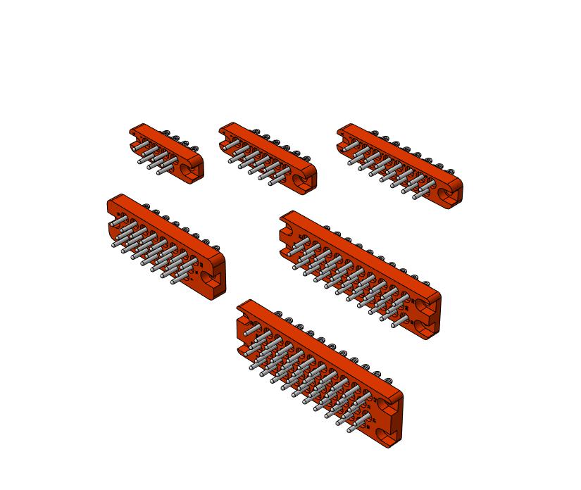 Чертеж Электрических соединителей РП10 вилка