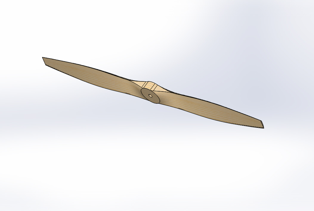 3D модель Воздушный винт, диаметр-шаг 140-35 см