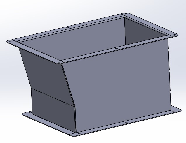Чертеж Воронка загрузочная переходная
