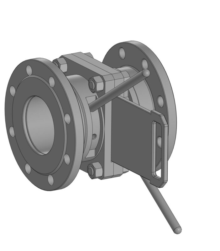 Чертеж Задвижка Ду 100 мм, Ру 1,6.