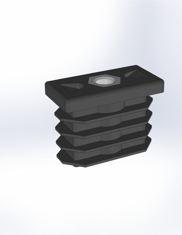 3D модель Заглушка 20х40 с гайкой М8