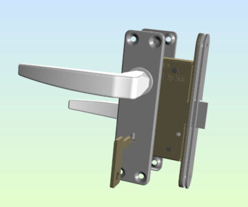3D модель Дверной замок-защёлка СССР
